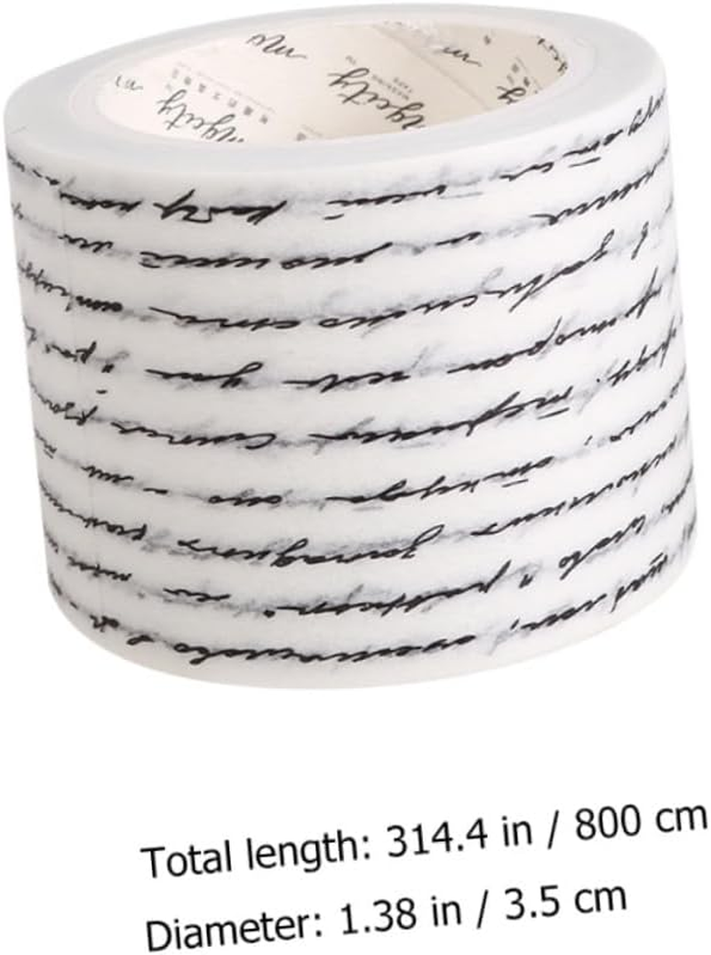 4Rolls Handwritten Washi Tape Set DIY Adhesive Decorative Washi Masking Tape for Scrapbooking Crafts Metallic Colors for Home Decor and Gifting image number 6