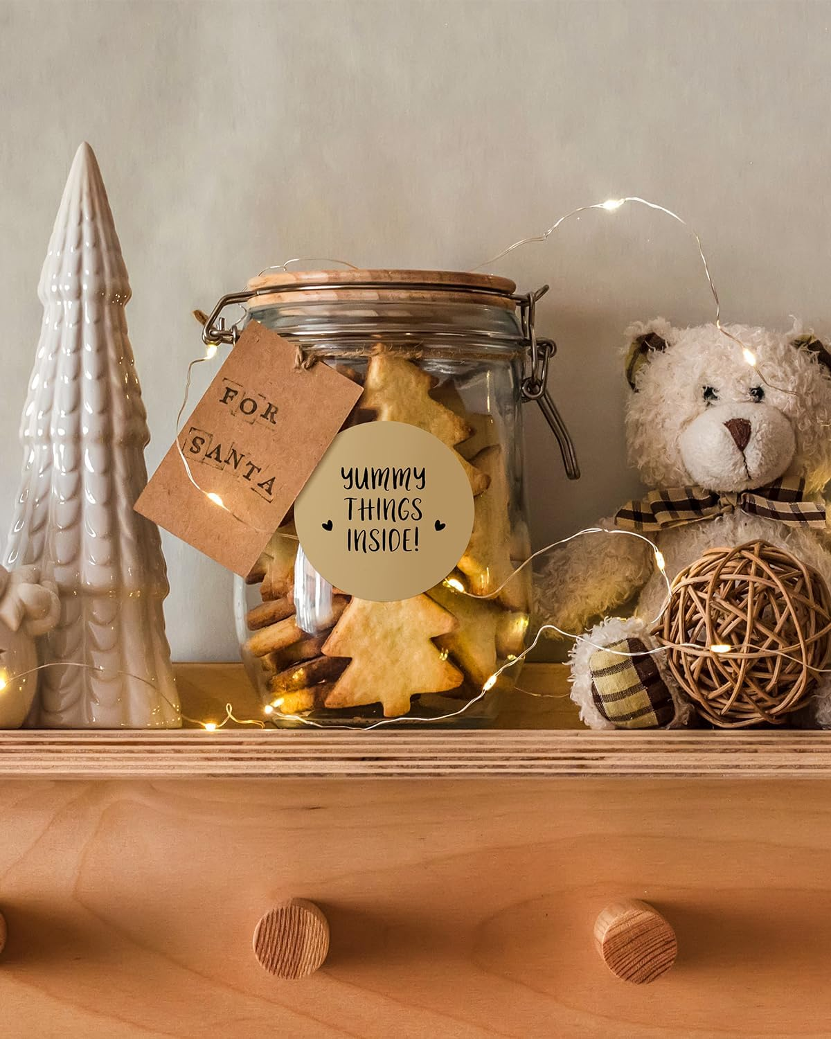 MUNBYN 50X50Mm Kraft Circle Thermal Sticker, Self-Adhesive round Direct Thermal Label, Multi-Purpose Roll for DIY Logo Design, QR Code, Name Tag, Inventory - 750 Labels/1 Roll image number 4