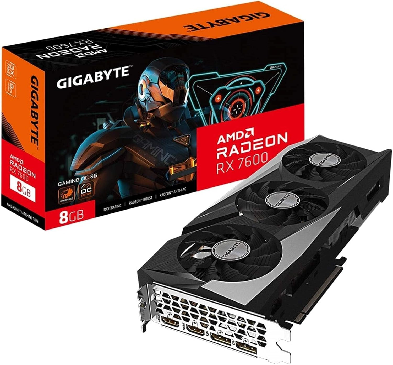 Gigabyte VGA GBT RX 7600 8GB Gaming OC