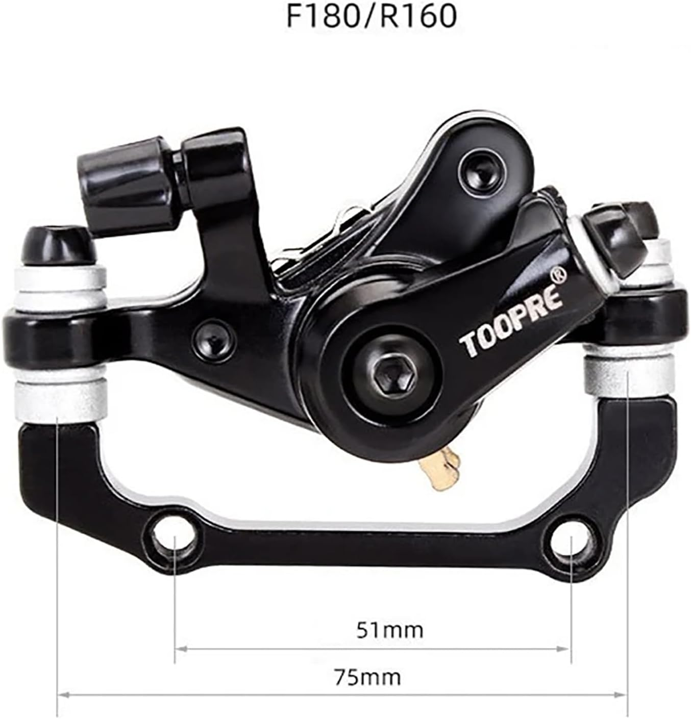 TOOPRE Front & Rear Bike Bicycle MTB Mechanic Disc Brake Rotors Brake Pads Calipers image number 4