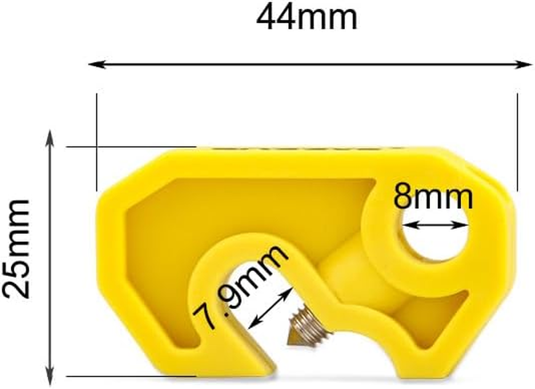 Circuit Breaker Lockout Device,Blue/Red/Yellow Locks with Universal Screwdriver for Secure Electrical Safety and Maintenance image number 5