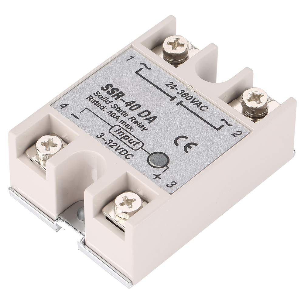 Single Phase DC AC Solid State Relay 40DA 40A Input 3-32V Output 24-380V High Speed Anti-Vibration Long Life Compact Ideal for Automated Control CNC Machine Tools image number 5
