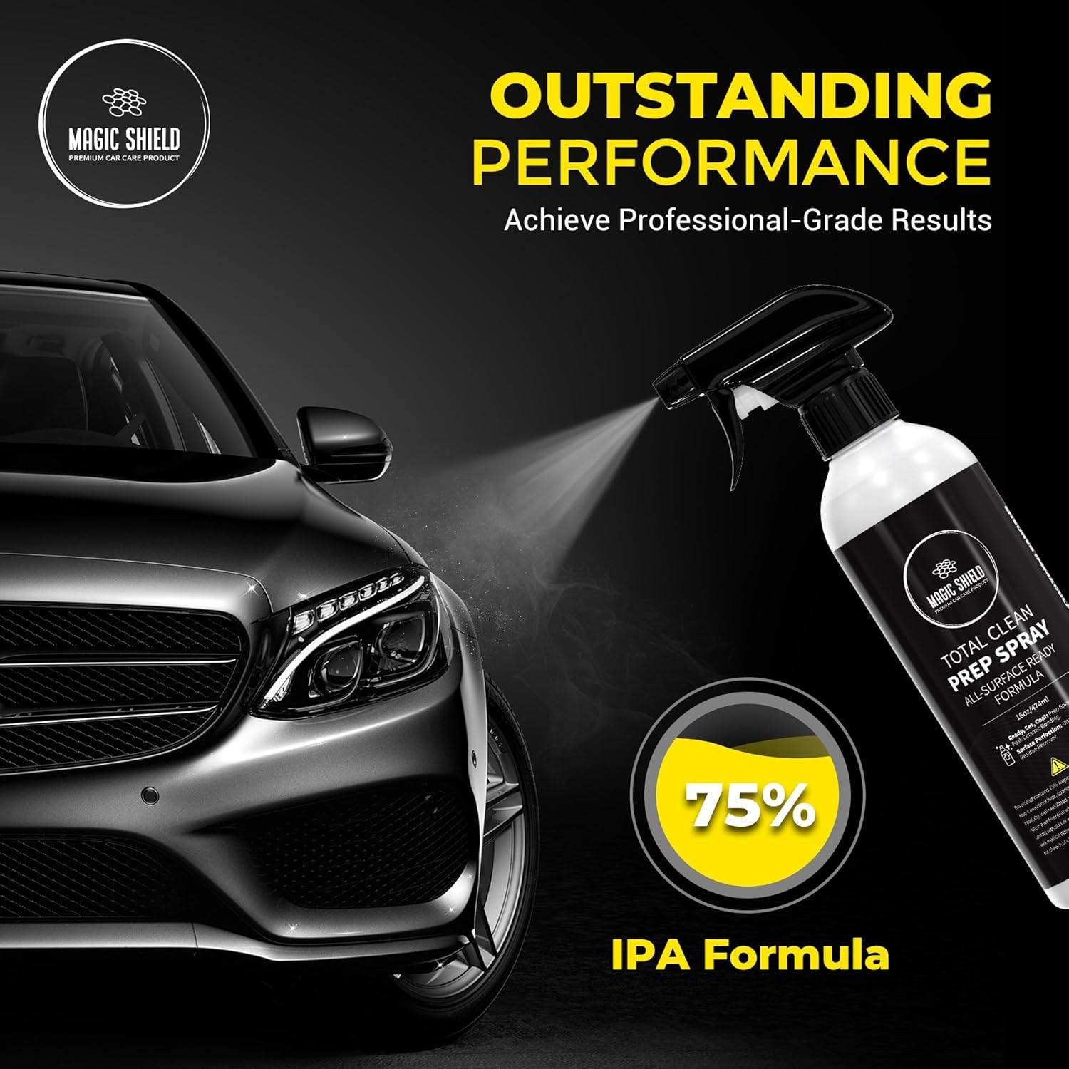 Prep Spray for Cars - 16Oz | Ideal for Ceramic Coating Prep, Wax & Grease Remover for Auto Detailing | Ultimate Surface Cleaner - Wash after Use image number 6