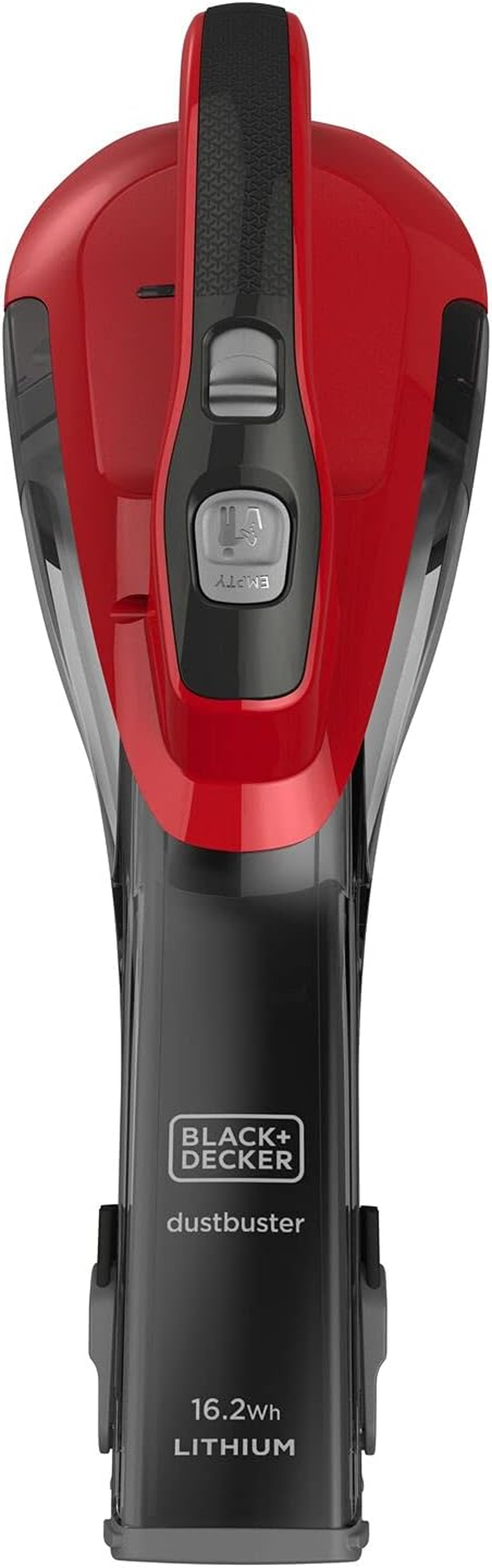 BLACK+DECKER 10.8V Lithium-Ion Dustbuster Hand Vacuum - Red, Plastic, Cordless, Extended Reach, Handheld, Indoor Use image number 4