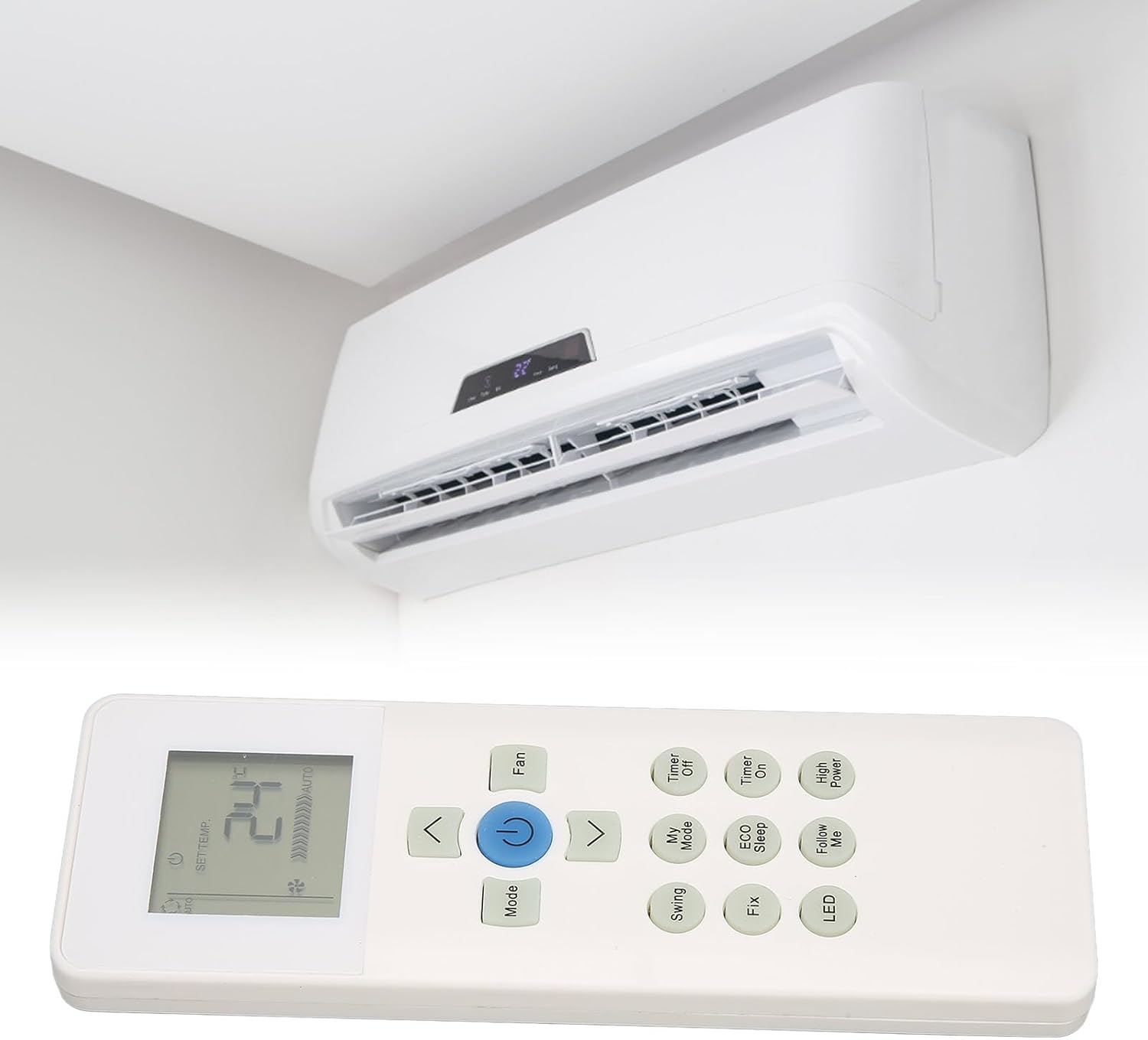 Replacement Remote Control for Carrier RG67N BGEF RG67V BGEF Air Conditioner, Air Conditioner Controller with Sensitive Buttons, Air Conditioner Remote Controller image number 2