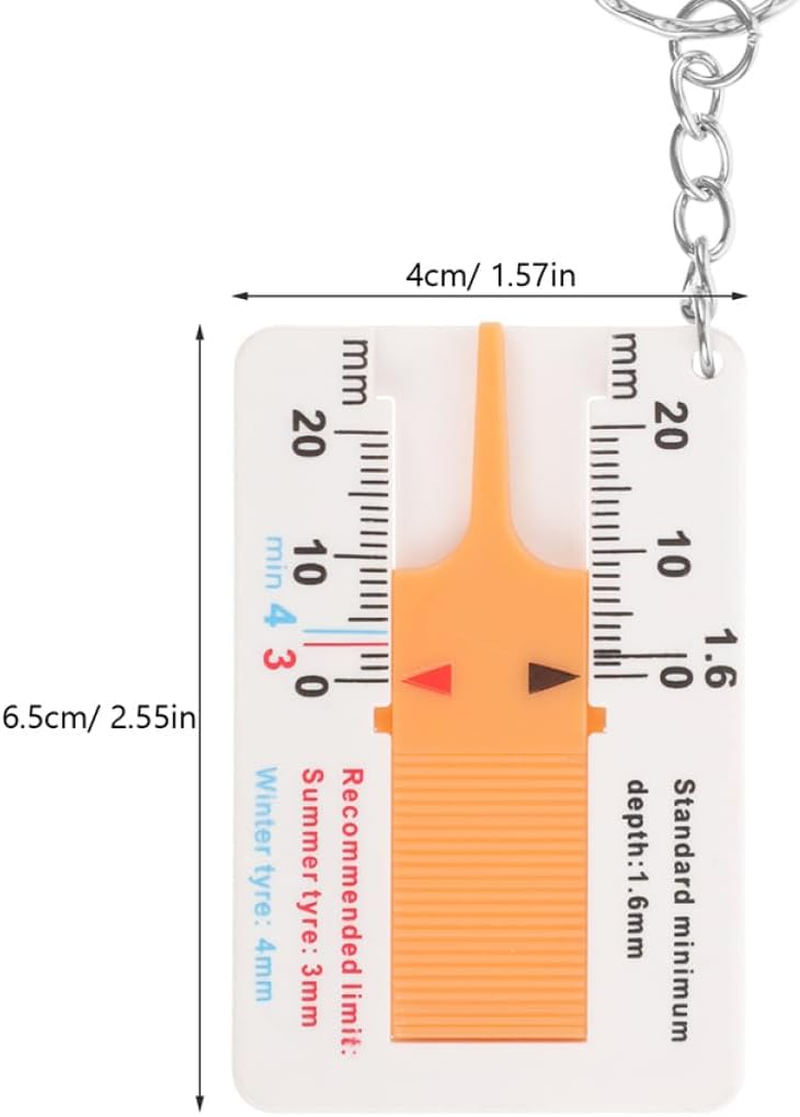 PENIKOKO 3Pcs Tire Tread Depth Gauge Tool Precision Measuring Instrument for Accurate Automotive Tire Thickness Compact and Lightweight for Home And image number 3