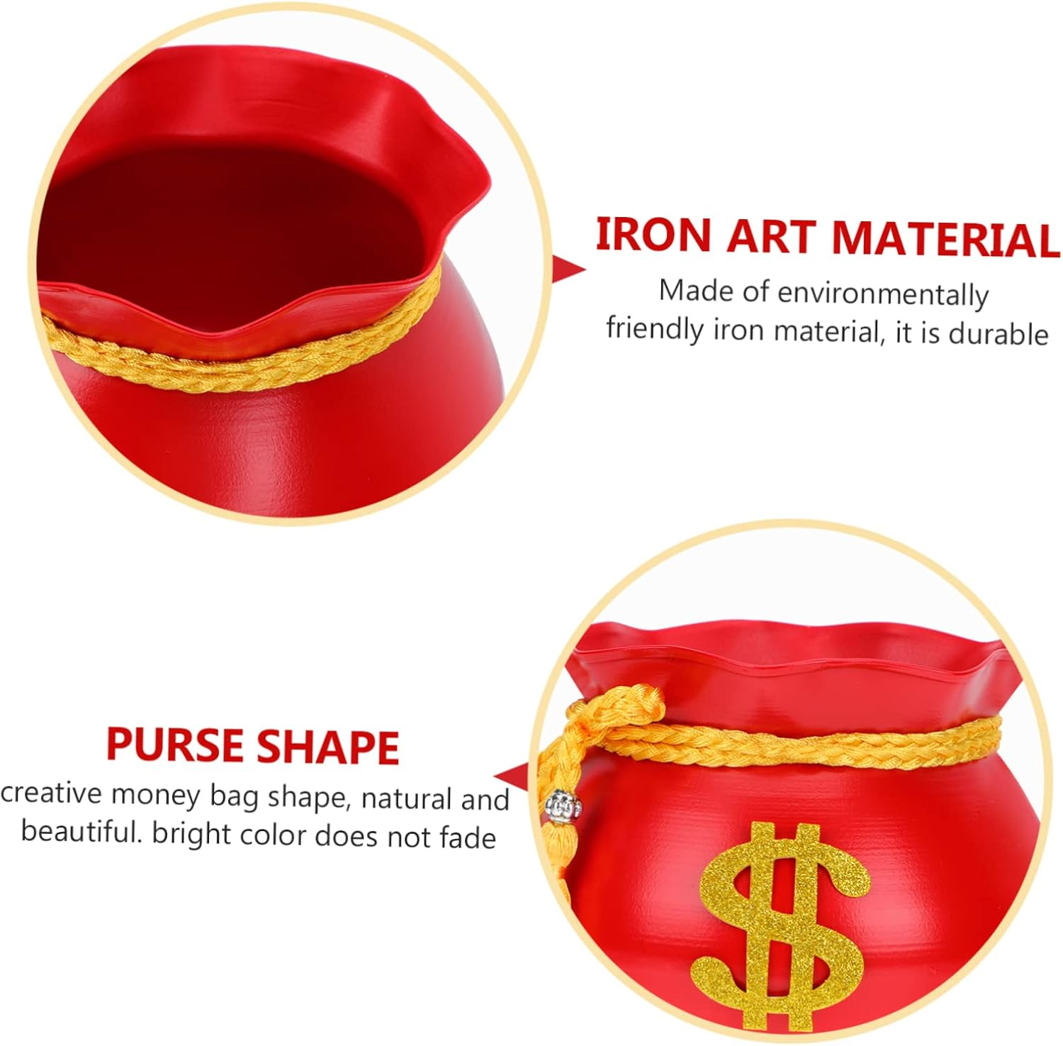 SEWOART 1Pc Creative Iron Art Shape Chic Flowerpot for Indoor Gardening and Home Decor as Unique For