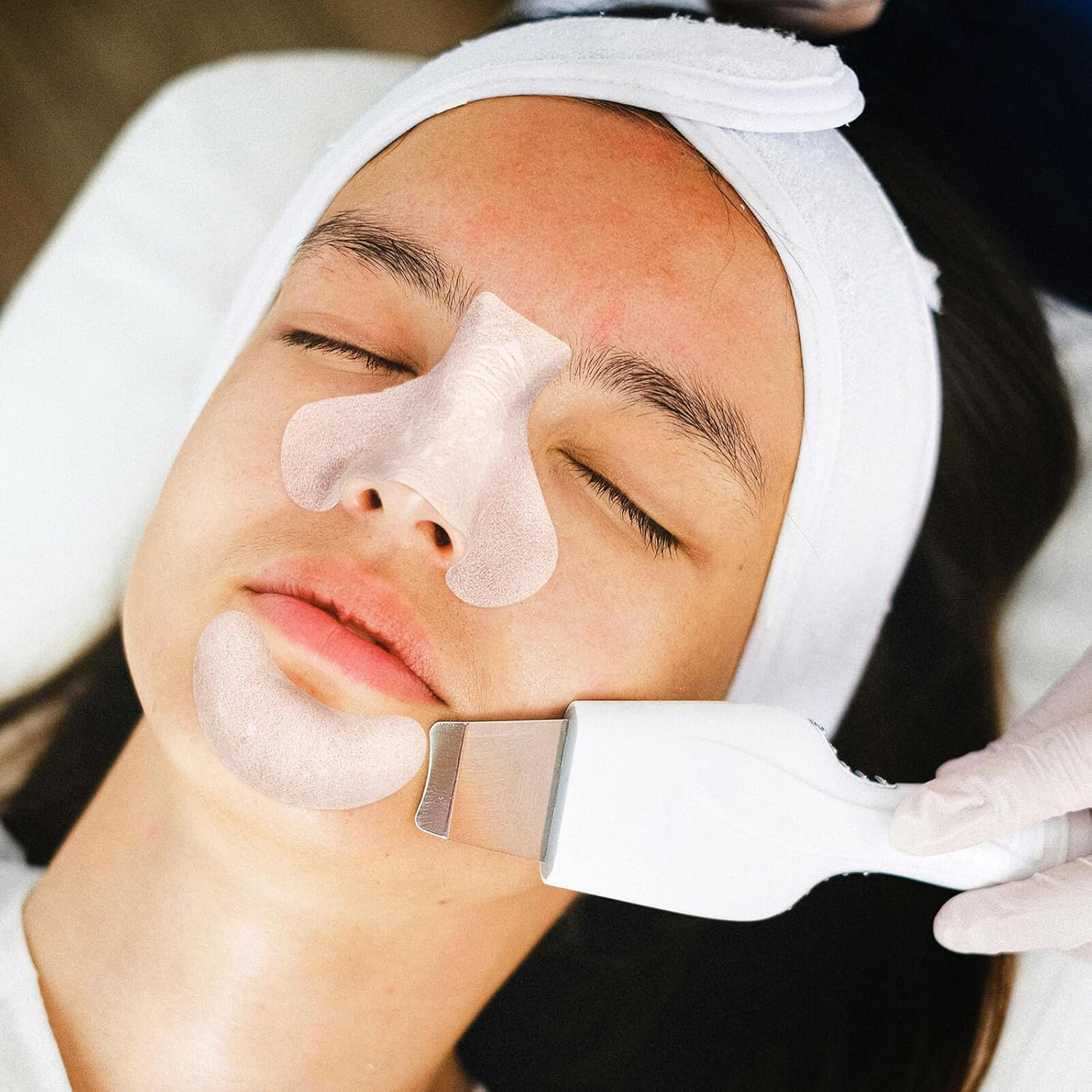 T-Zone Nose Patches and Chin Cotton Pads 200Pcs Deep Pore Cleansing Strips Face Pads for Skincare Spa and Salon Use image number 4