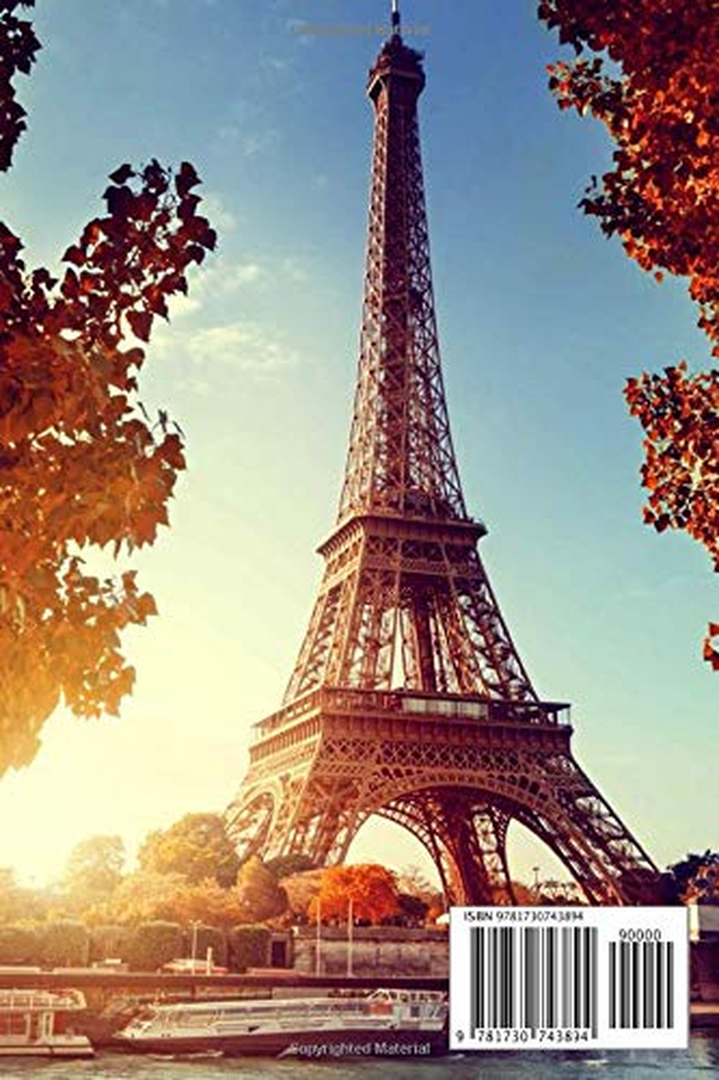 Eiffel Tower Notebook: Premium Eiffel Tower Journal &ndash; with 10 Free, Beautiful Pencil Sketches of Paris and Eiffel Tower Throughout Book &ndash; 6X9 Inch Eiffel Tower Diary (100 Lined Pages) image number 1