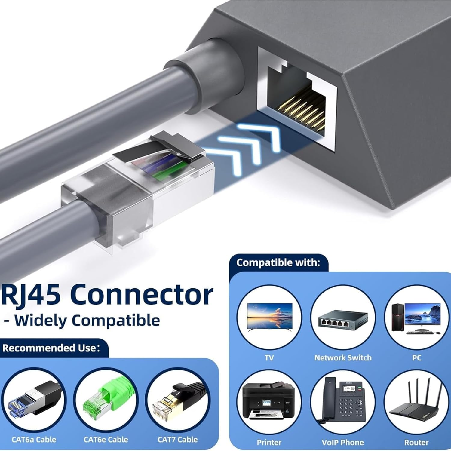 Diyeeni Ethernet Adapter for V2 Rectangular Dish, Fast & Stable Network Adapter with Gigabit Ethernet, Easily Installed with Great Performance image number 2