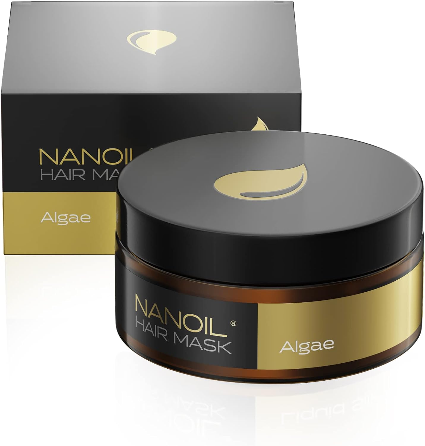 Nanoil Hair Mask with Algae - Hair Mask 300 Ml Regeneration Moisture Suppleness Aid against Dry Hair