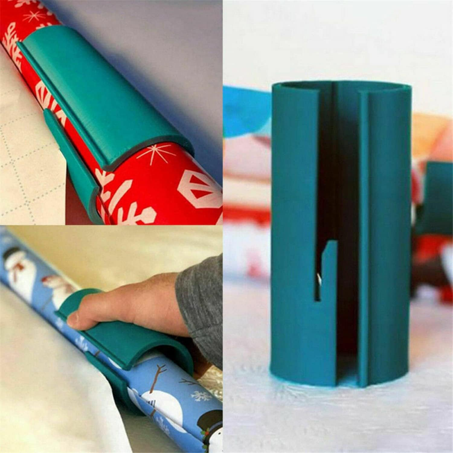 Wrapping Paper Cutter with Upgraded Sharper Blade, Sliding Paper Cutter Craft Seconds, Wrap Paper Cut Tools for Christmas & Birthday Gift image number 6