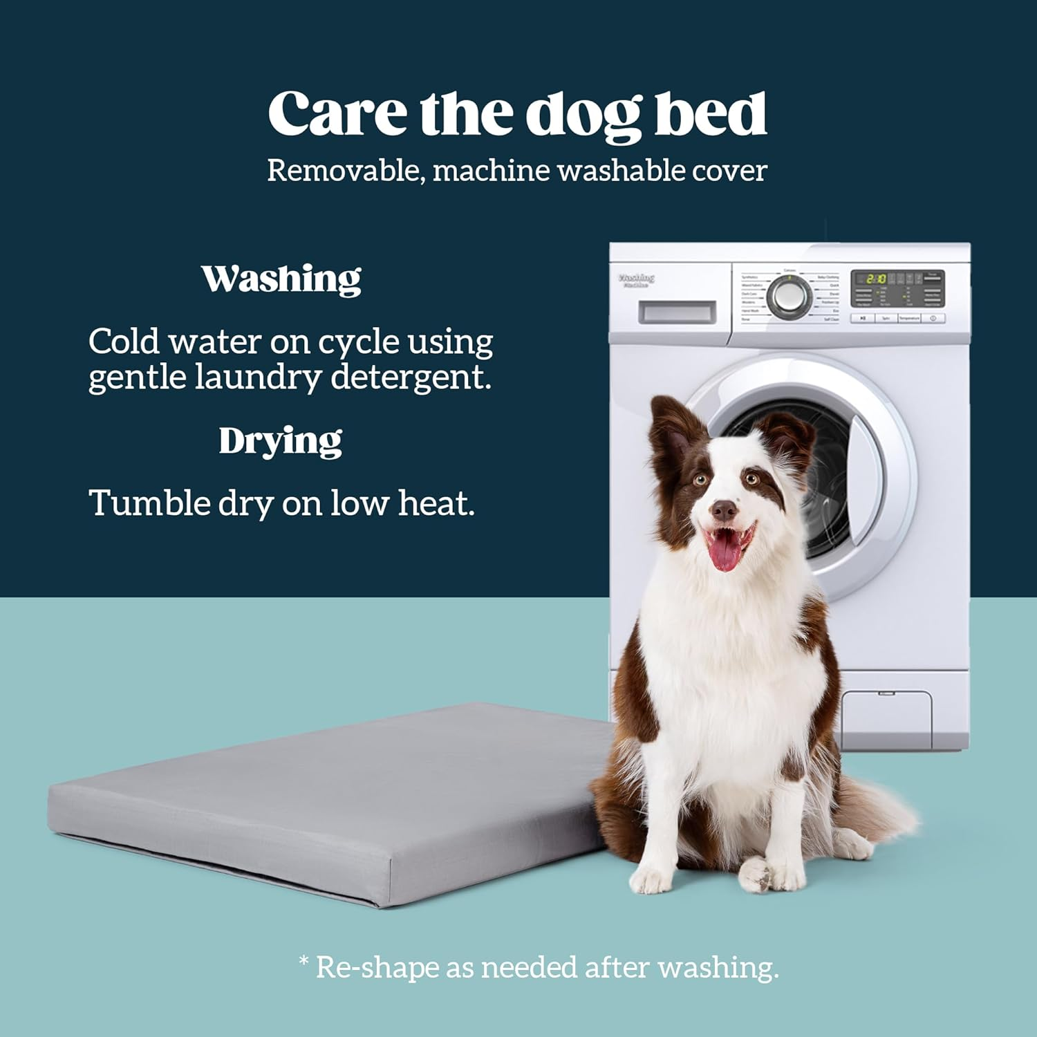 Cybarmour Chew Proof Dog Bed - Outdoor Waterproof Chew Resistant Dog Crate Pad - Orthopedic Kennel Mat for Aggressive Chewers - Medium Breeds & Fits L 77Cm Crate - 74X46X7.5Cm, Limestone