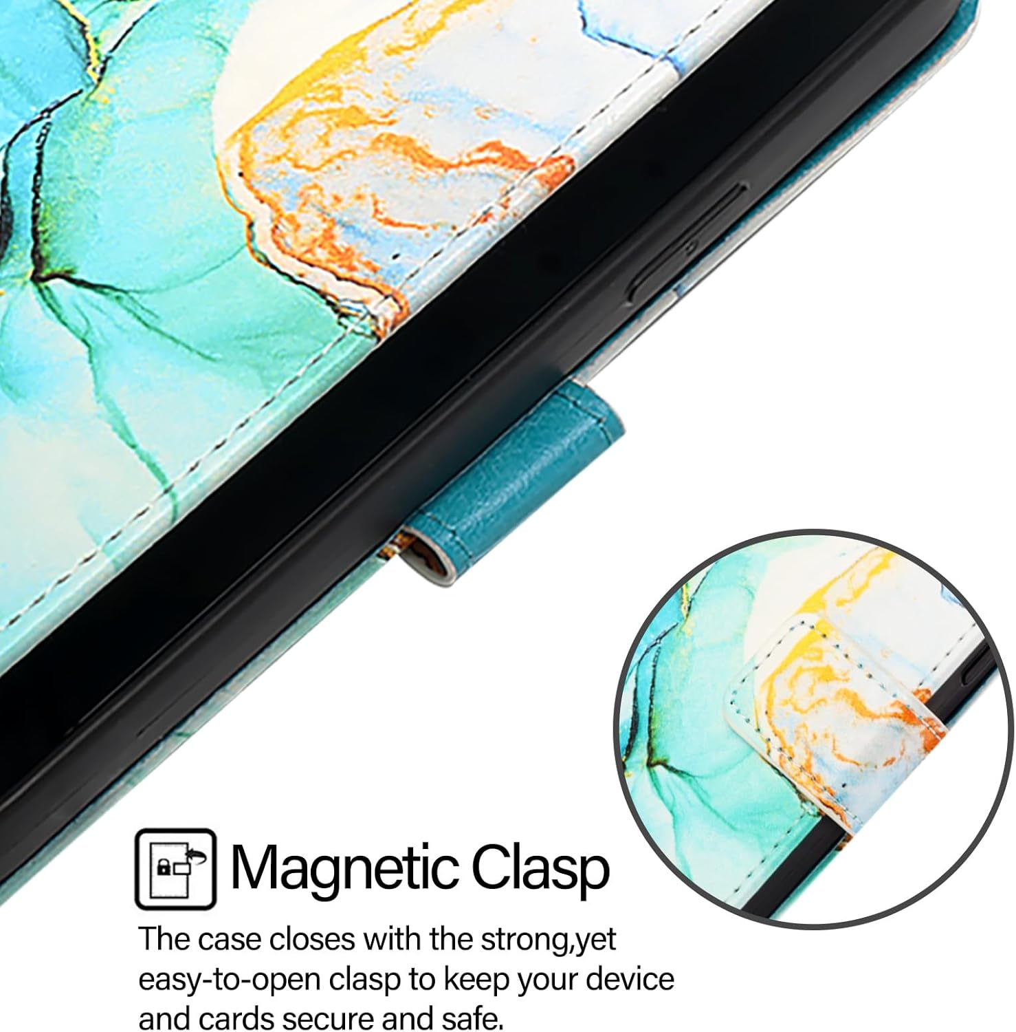 LEMAXELERS Case for Apple Iphone 16E Mobile Phone Case Foldable Leather Flip Case [Stand Function] [Card Slots] Cover Magnetic Wallet Protective Mobile Phone Case for Iphone 16E 2025, YB2 Green image number 4