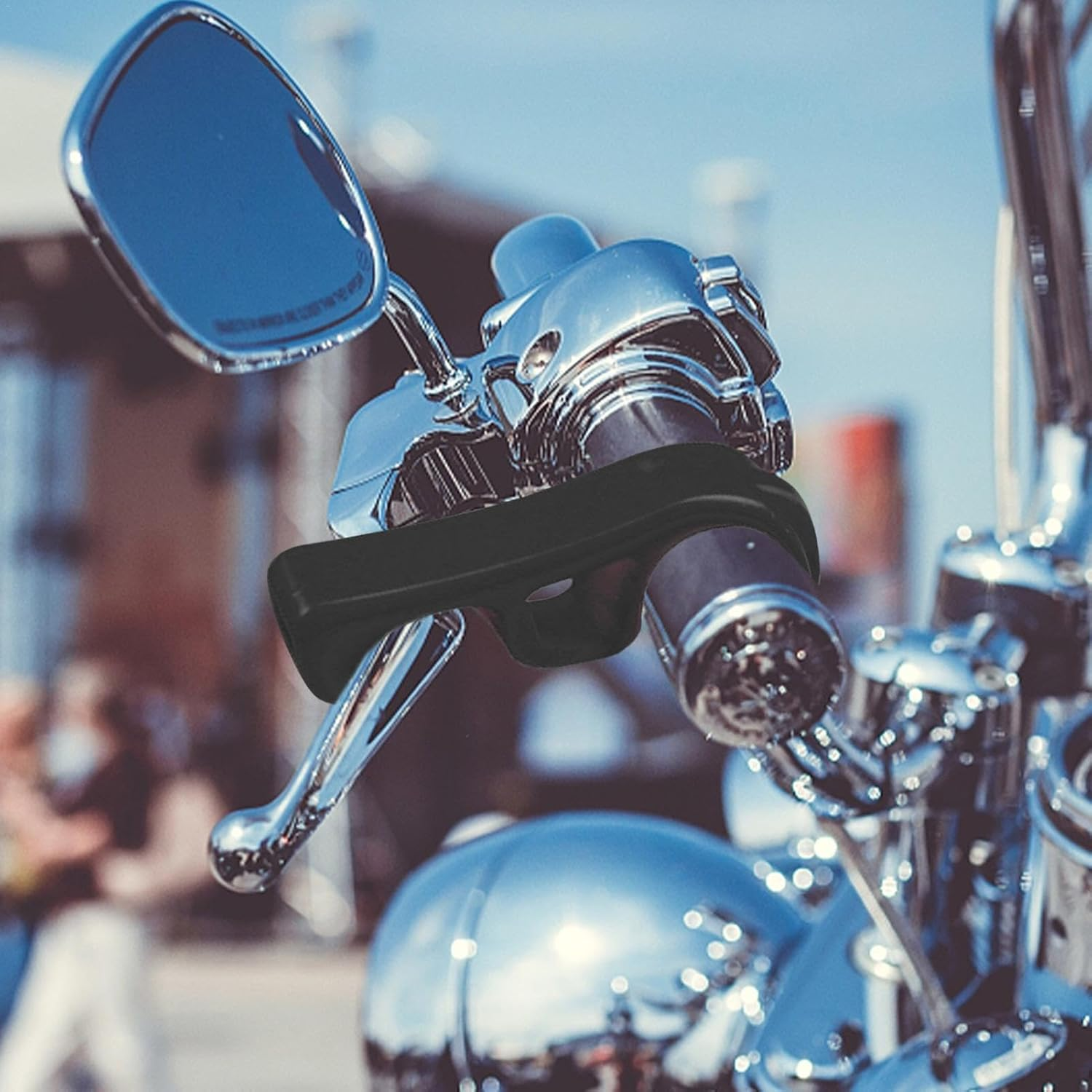 Motorcycle Brake Grip Lock,Motorcycle Grip Handlebar Lock | Off-Road, Sports, ATV and Foldable Motorcycle Buckle Brake Hook for Grip image number 6