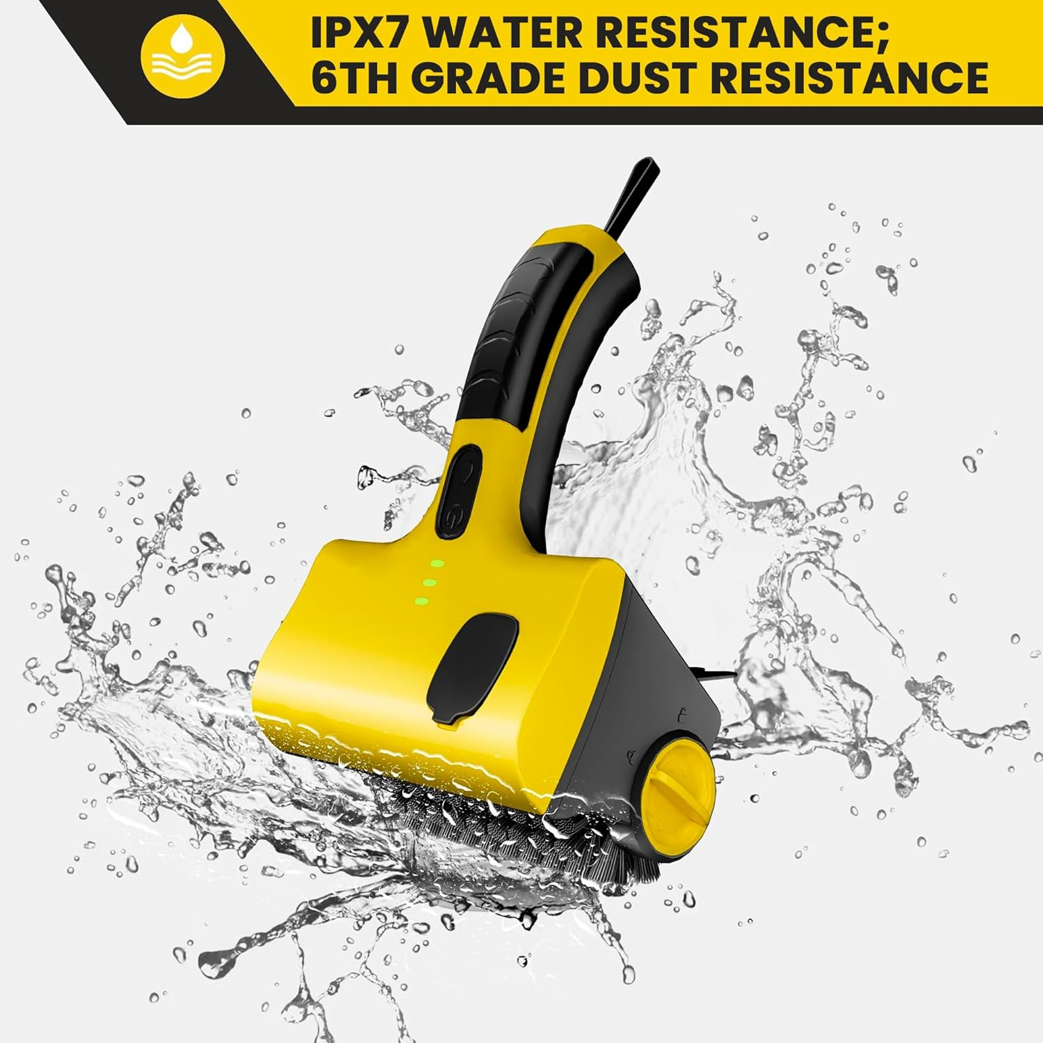 Electric Grill Clean Brush with Liquid Box, Cordless Rechargeable Barbecue Grill Cleaner, Automatic Grill Cleaner, 2-Speed, 360&deg; Rotating Cleaning Brush with Replacement Bristles image number 4