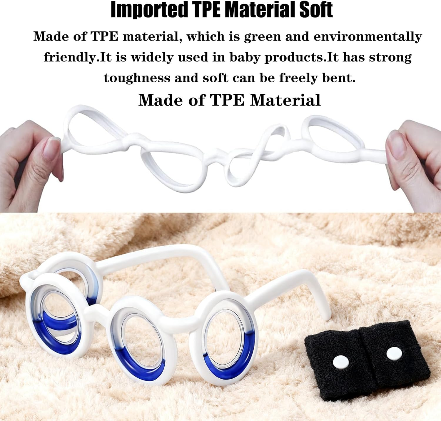 Motion Sickness Glasses, Portable Motion Sickness Glasses, Lens-Free Liquid Glasses, Suitable for Dizziness Caused by Motion Sickness, Seasickness, and Movement in Adults and Children. image number 3