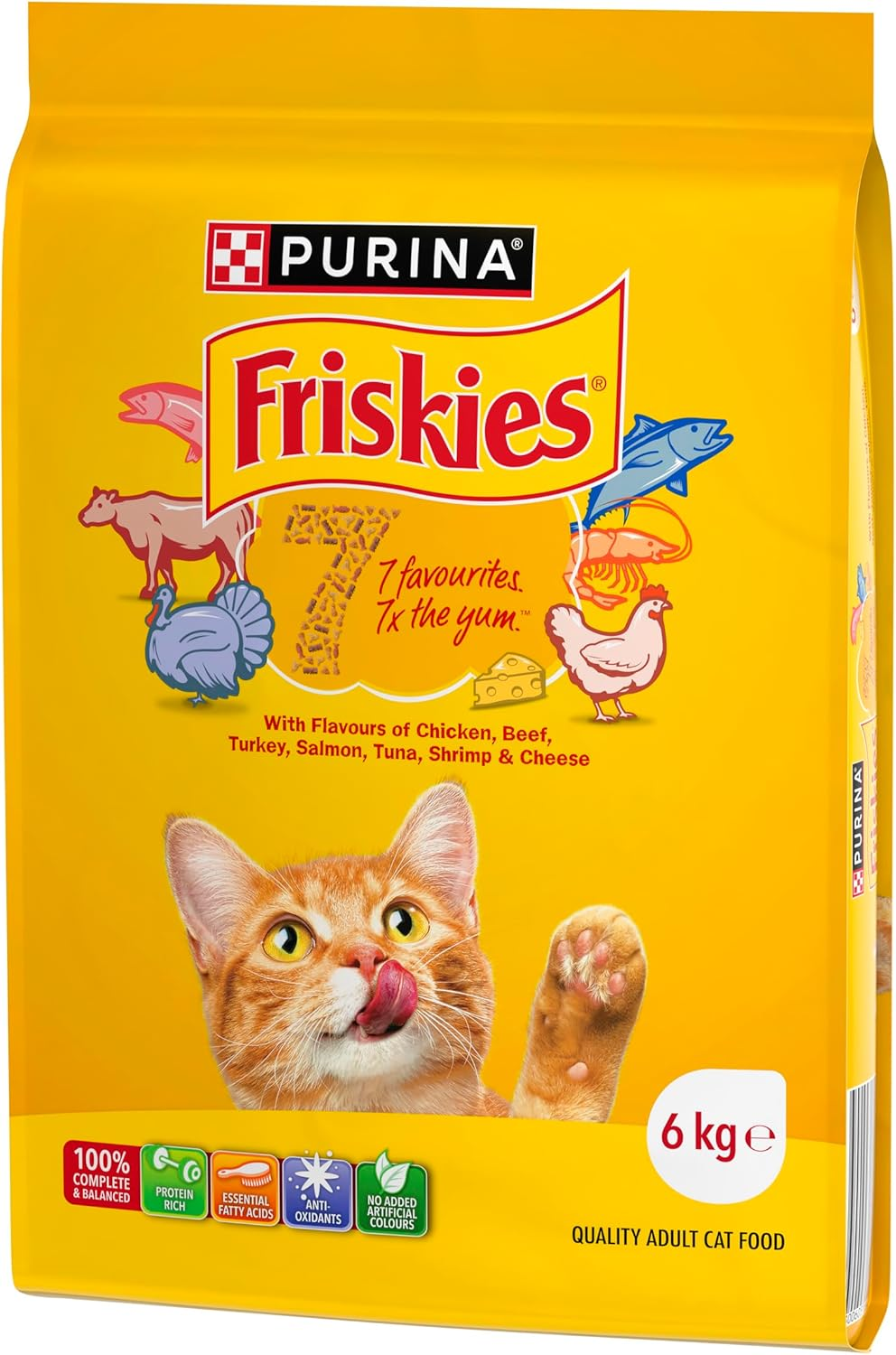 FRISKIES Adult Dry Cat Food Seven Favourites 6Kg image number 1