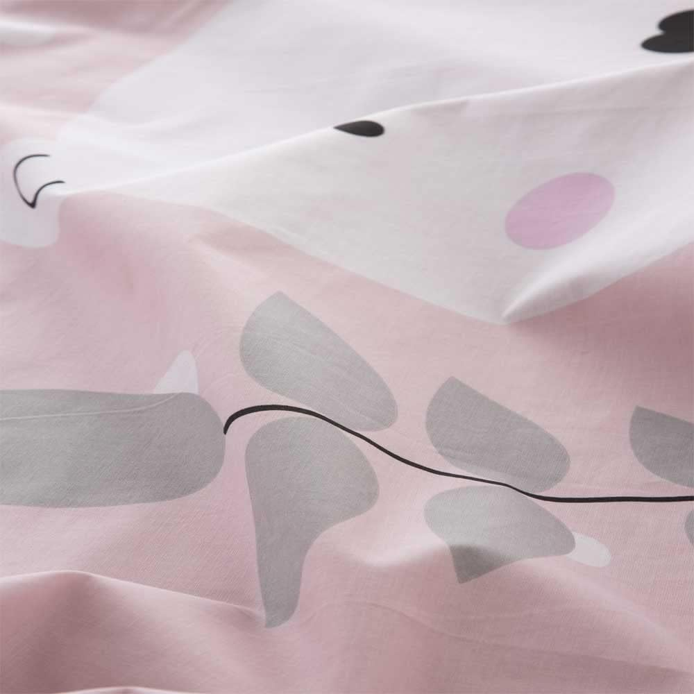 COTTON Artean Children'S Duvet Cover Set 105 X 190/200 Cm 100% Cotton Pink image number 4