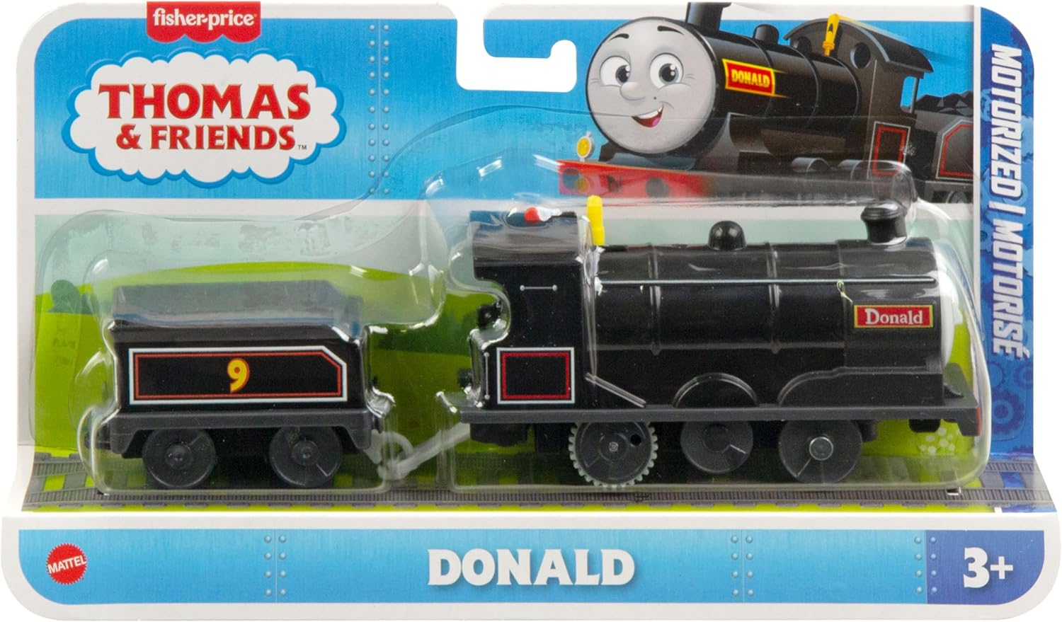 Thomas & Friends Battery Operated Toy Locomotive Donald with Cargo Car for Children in Nursery Age 3 Years and Above, JBW21 image number 2