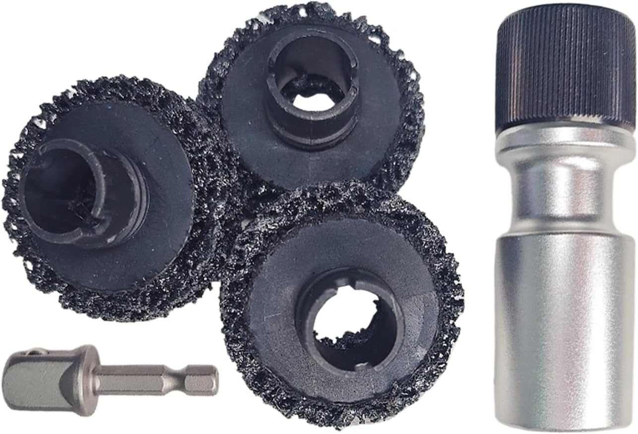 Jvjggag Hub Cleaner, Hub Rust Care Removal, Rotary Wheel Axle Head Rust Removal Tool for Vehicle, Outdoors, Garage, Motorcycle, Truck, Automotive image number 1