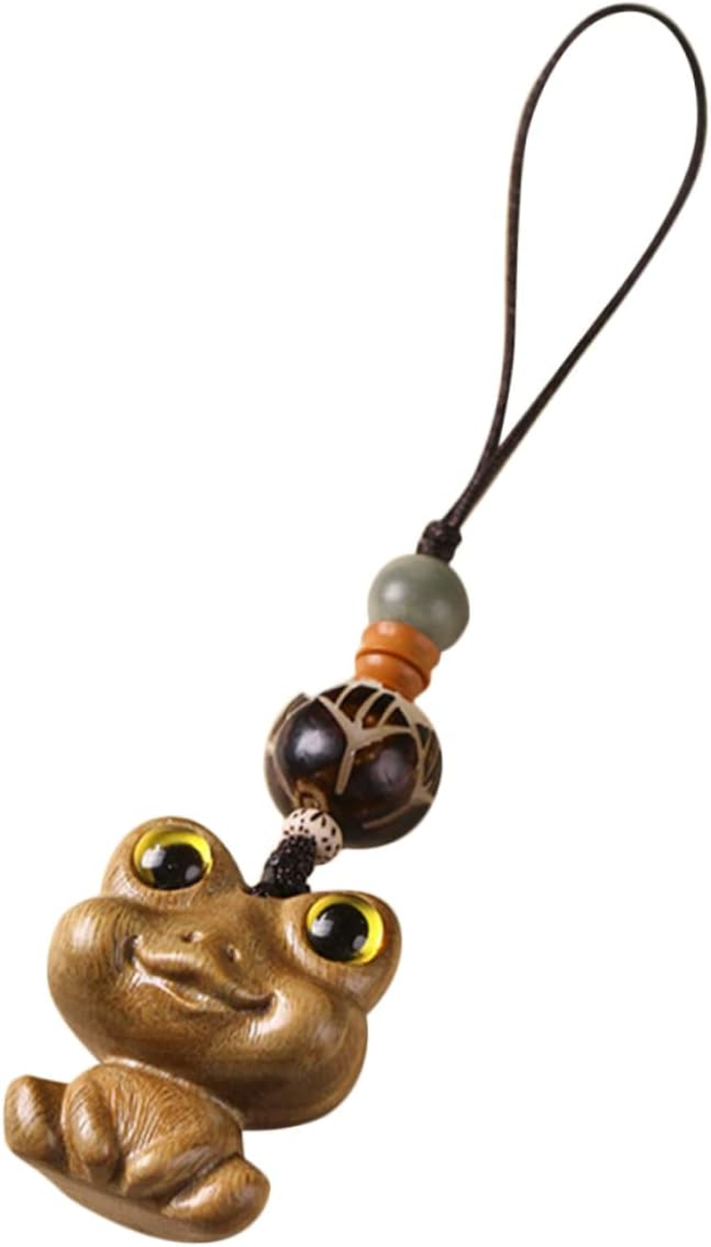 SHERCHPRY Key Chain Animal Bag Charm Womens Backpack Purse Car Keychain for Women Wood Keyring Key Ring Pendant Bag Pendant Womens Wallets Cartoon Key Ring Miss Wooden Bags Sandalwood