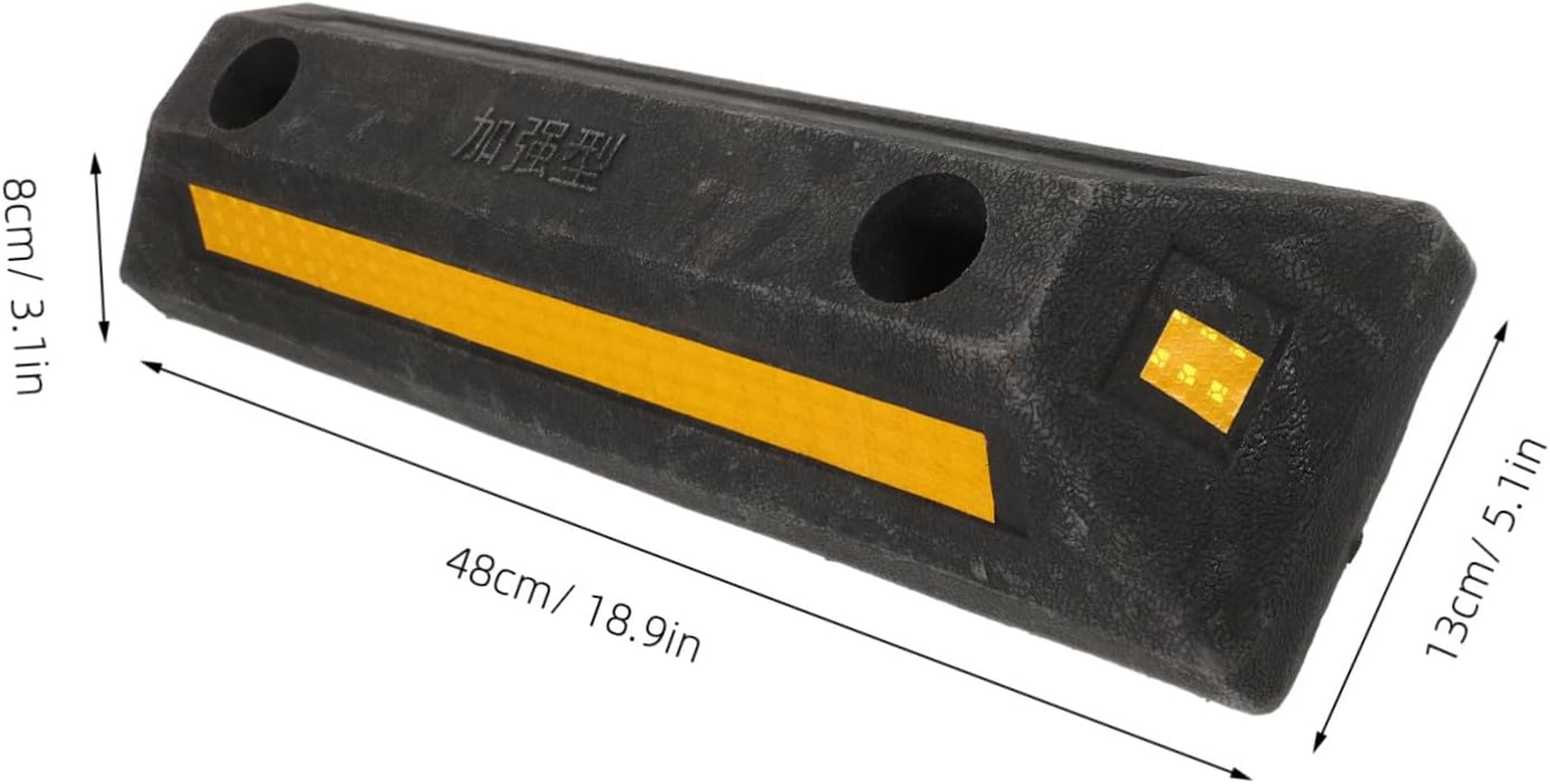 Rubber Wheel Chock Garage Car Stopper for Parking Space Limiter Wear-Resistant Vehicle Wheel Stopper Preventing Rollback Easy Install for Cars Rv Trailers image number 4