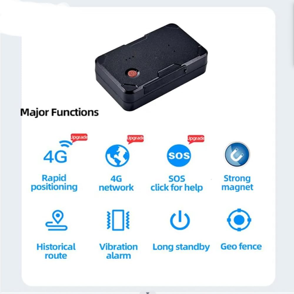 (Includes(Valued AU$92.0) 1 Year of SIM Card Usage) 4G,Magnet,Gps Tracker for Vehicle Car Dog Motorcycle Truck, Loved Ones Asset, Free APP for Ios Andriod,Anti-Theft Alarm Tracking Device,Sos image number 3