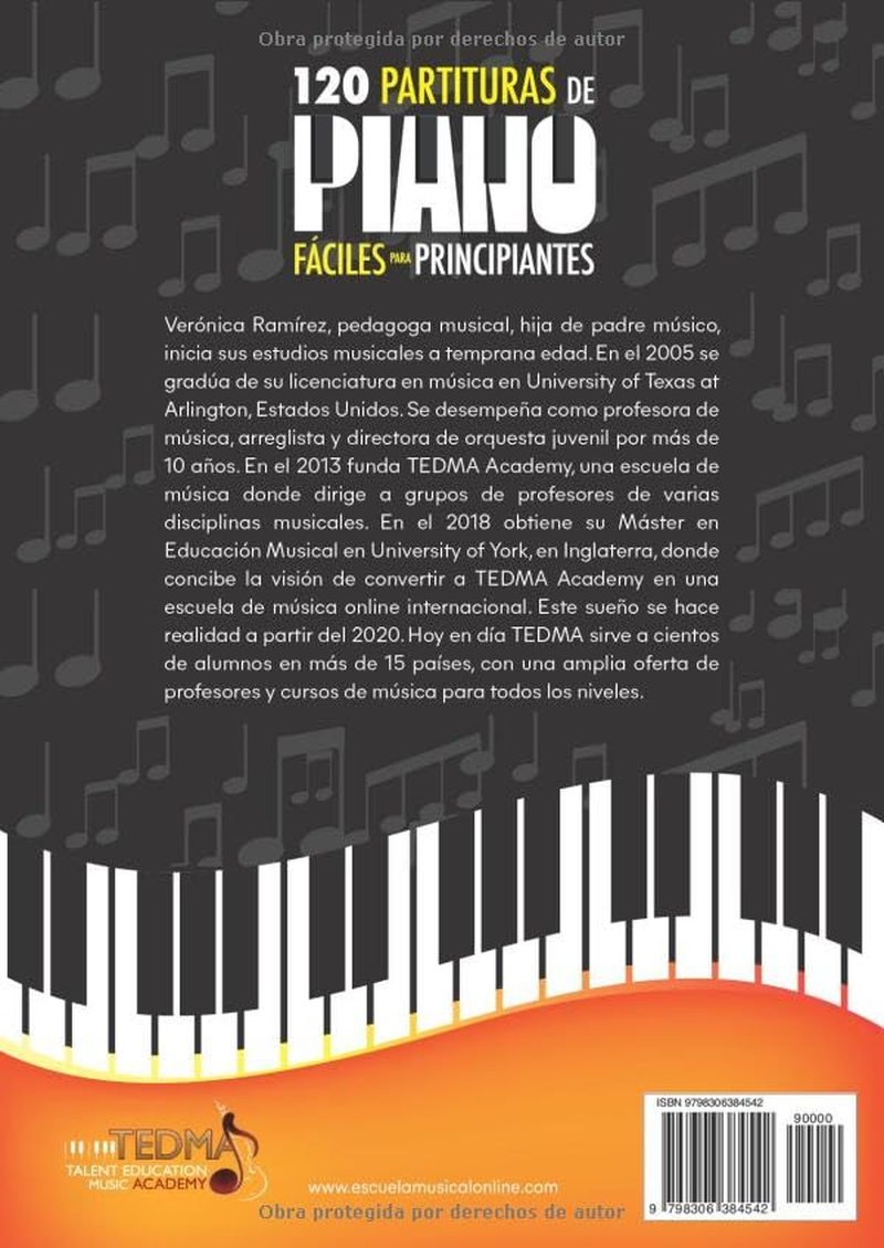 120 Partituras De Piano F&aacute;ciles Para Principiantes: Canciones Populares Y Piezas Cl&aacute;sicas Famosas En Orden De Dificultad, Paso a Paso, Con Video Tutoriales Para Ni&ntilde;os O Aficionados image number 1