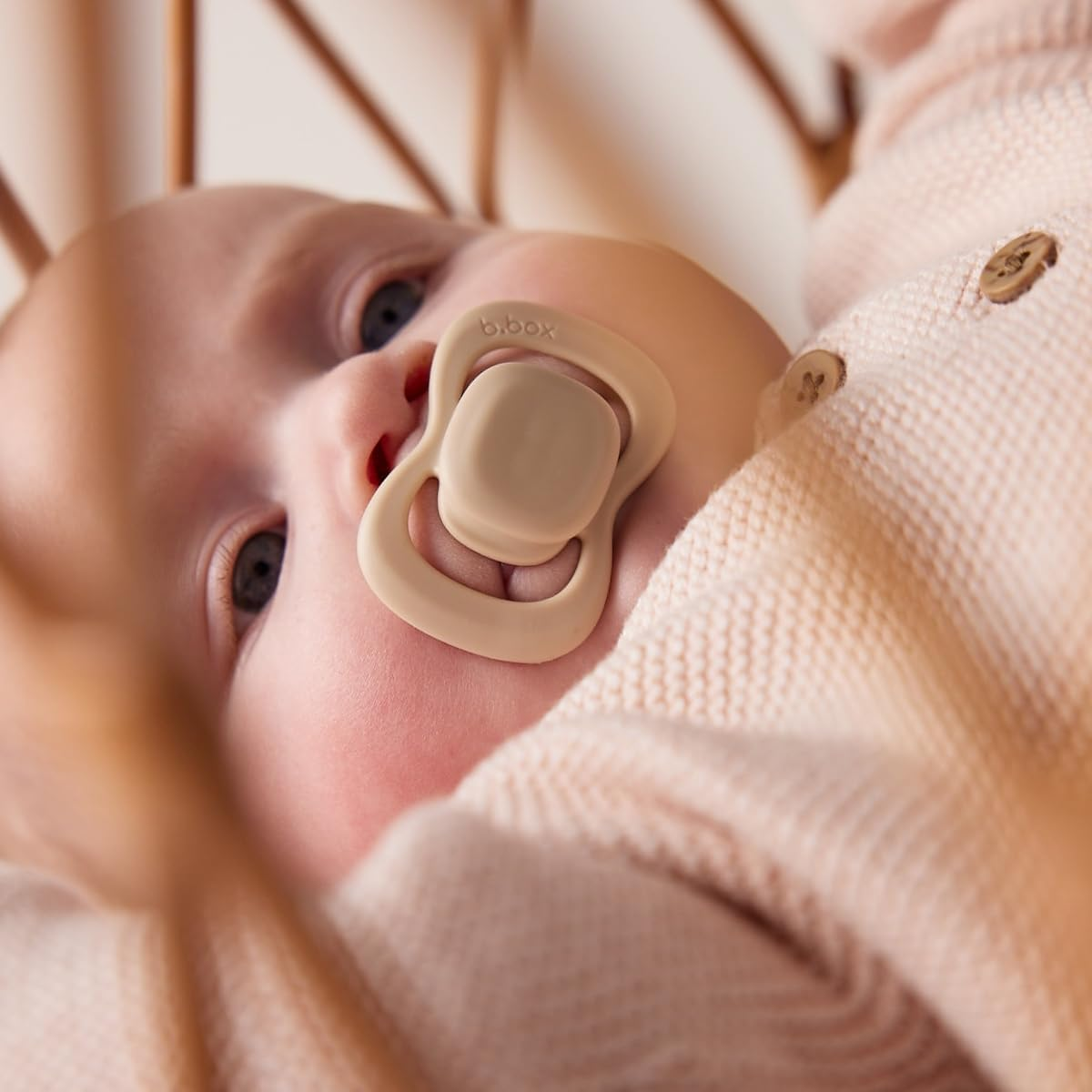 B.Box Latex Pacifier Twin Pack, Vanilla/Latte, Size 2