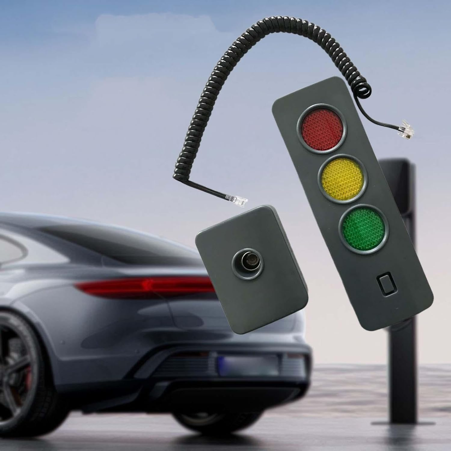 Fenteer LED Garage Parking Aid Stop Indicator 3 Color Indicator Lights Easy Installation Auto Stop Light Garage Parking Assist image number 3