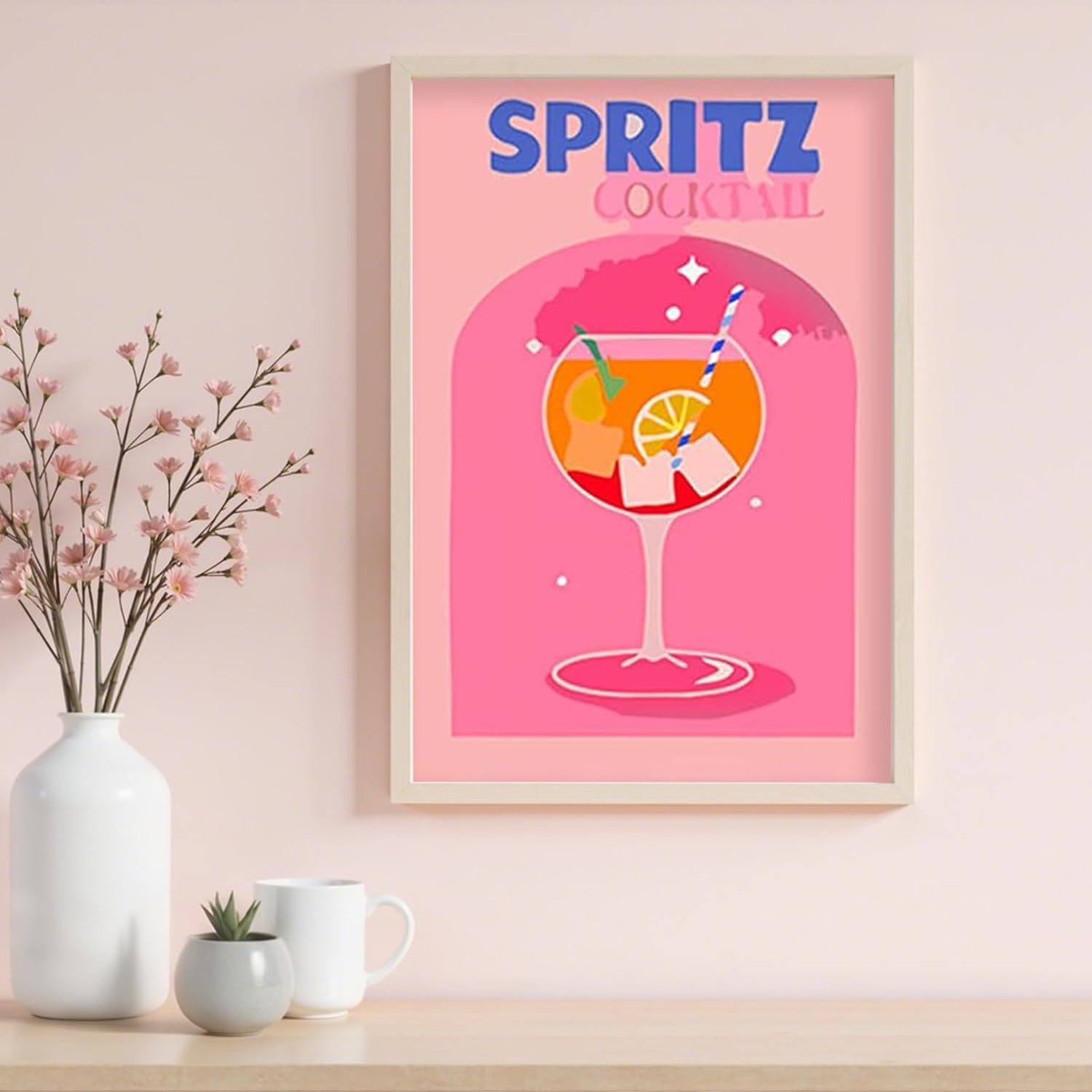 UOY Paint by Numbers, Cocktail Painting by Numbers, 6 Pieces, Paint by Numbers, Adult Painting Set, Painting Adults for Home Decor (15 X 20 Cm) image number 4