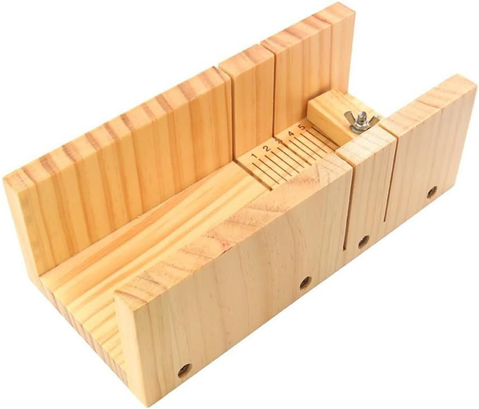 Soap Cutter Set, Wood Adjustable Mould, Multipurpose, Making Tools with Wavy and Straight Cutting Planner, Durable Mould Kit for Handmade Crafts image number 4