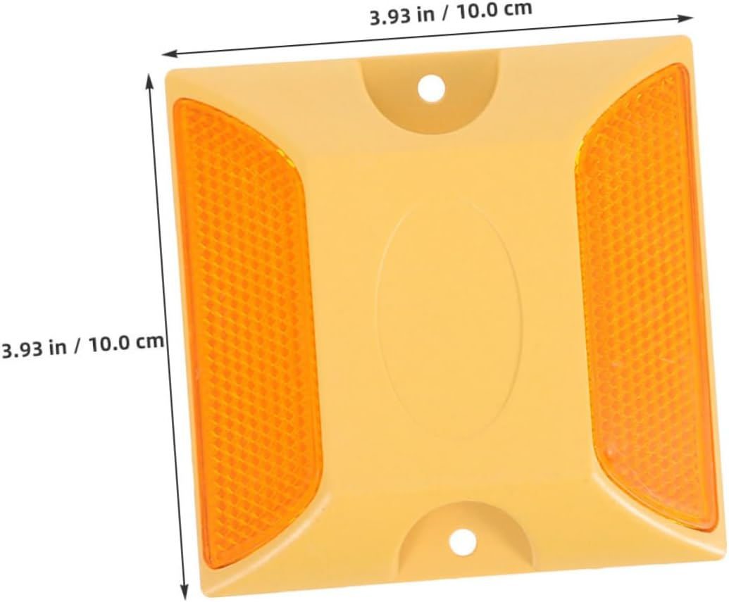 12Pcs Reflective Driveway Markers Heavy-Duty Abs Pavement Studs for Sidewalks and Freeways Crack-Resistant Road Reflectors Easy Installation for Driveways