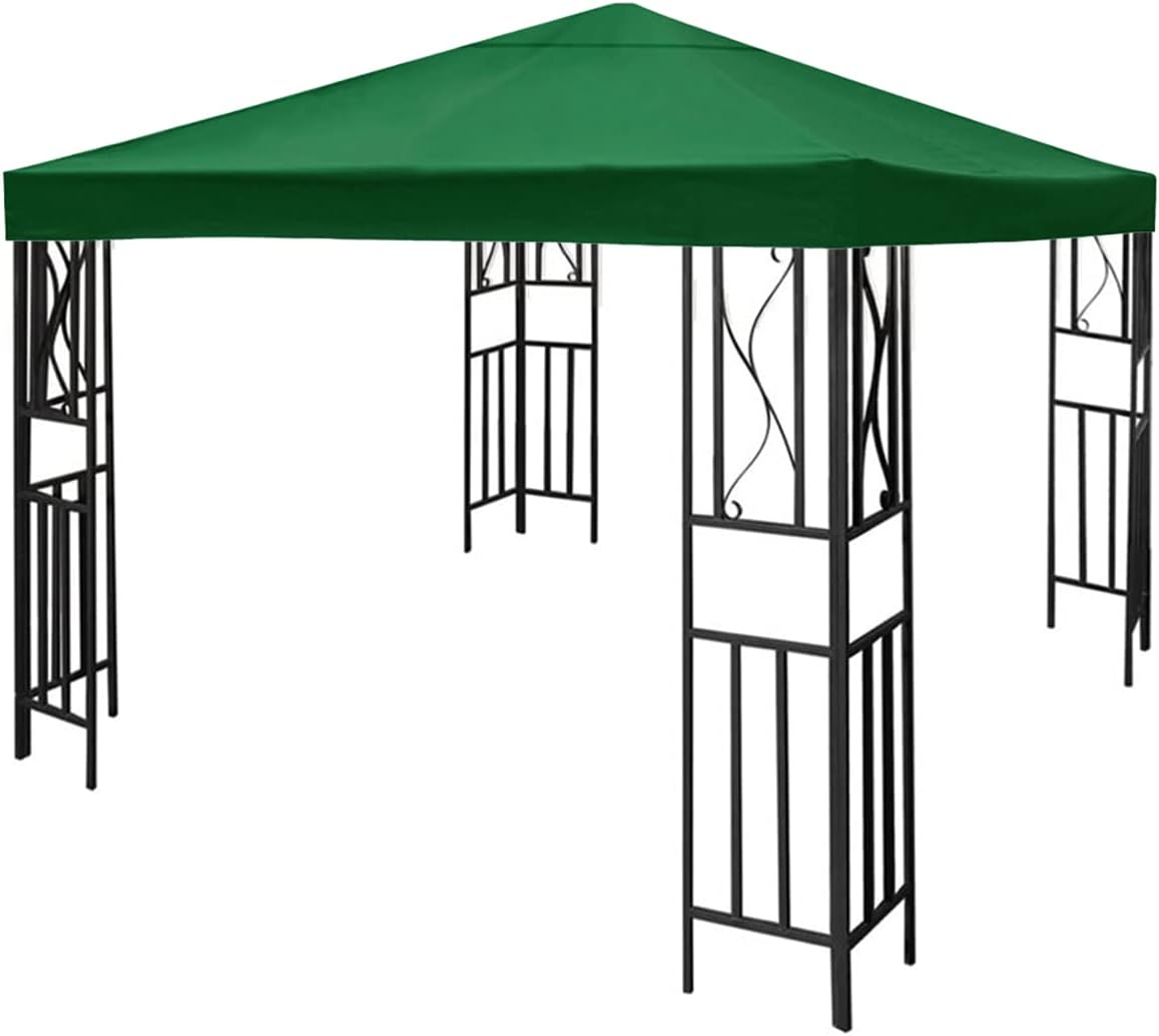 Abizarch Garden Gazebo Top Cover 3X3M Canopy Replacement Pavilion Roof 1/2 Tier Outdoor Patio Garden Tent Roof Top Replacement Canopy Top Cover for Outdoor Camping Garden Backyard ZHAZHAMO image number 2