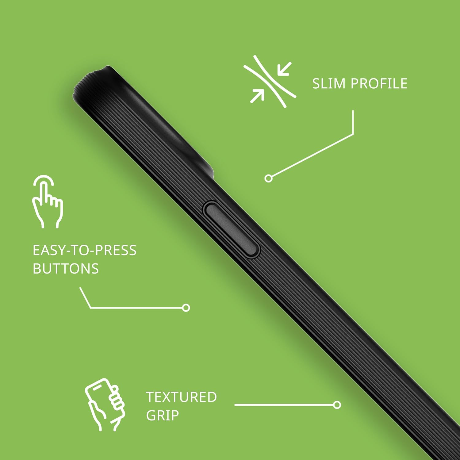 Tech21 Evolite Case for Iphone 15, Black - Denim Blue image number 2