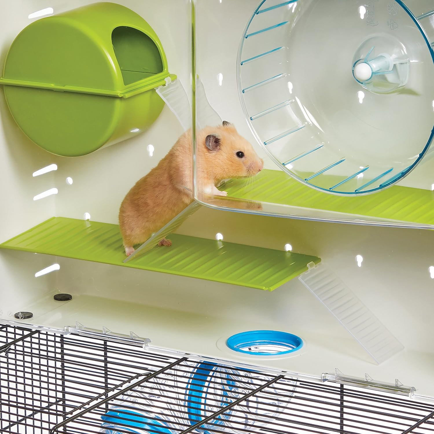 Midwest Homes for Pets Hamster Cage | Awesome Arcade Hamster Home (White) | 18.11 X 11.61 X 21.26 Inch image number 3