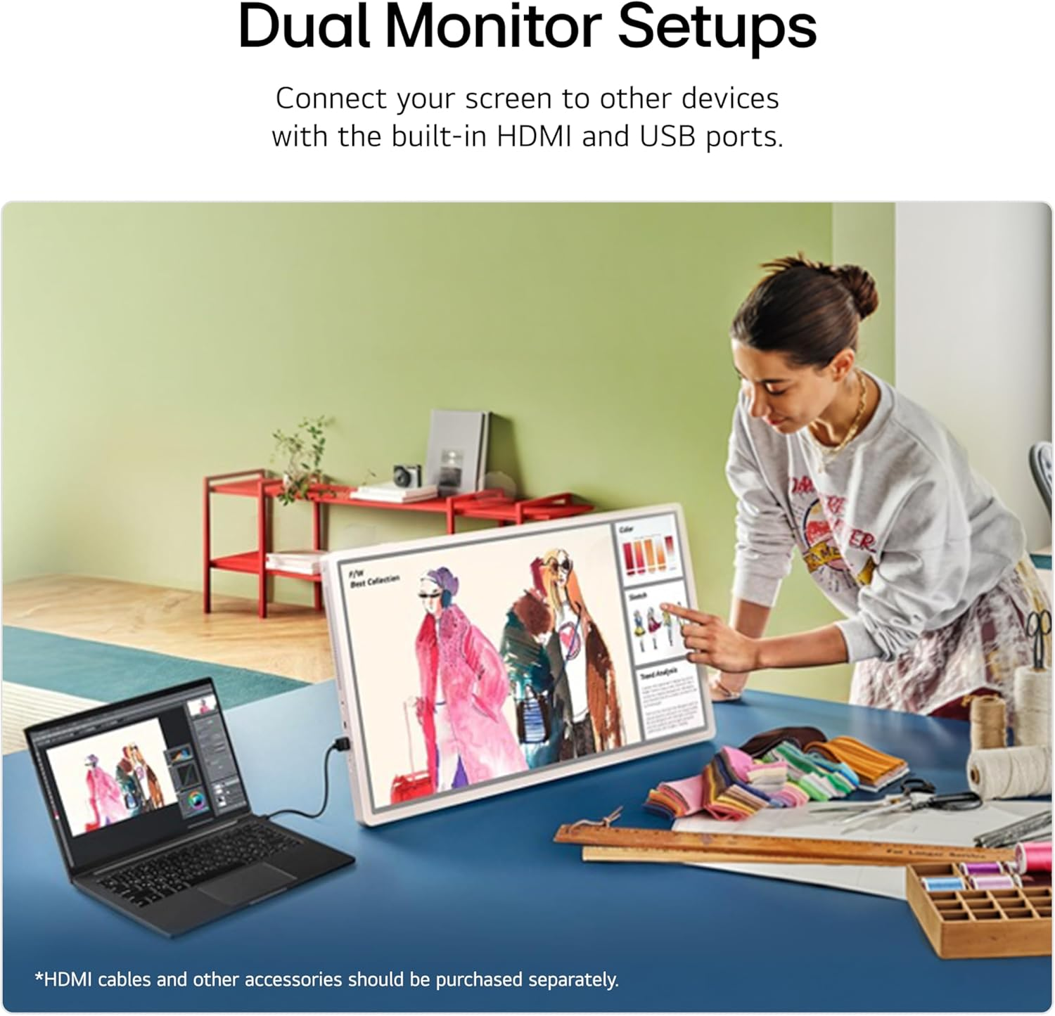 LG 27" Stanbyme 2 Portable Smart Touch Screen image number 4