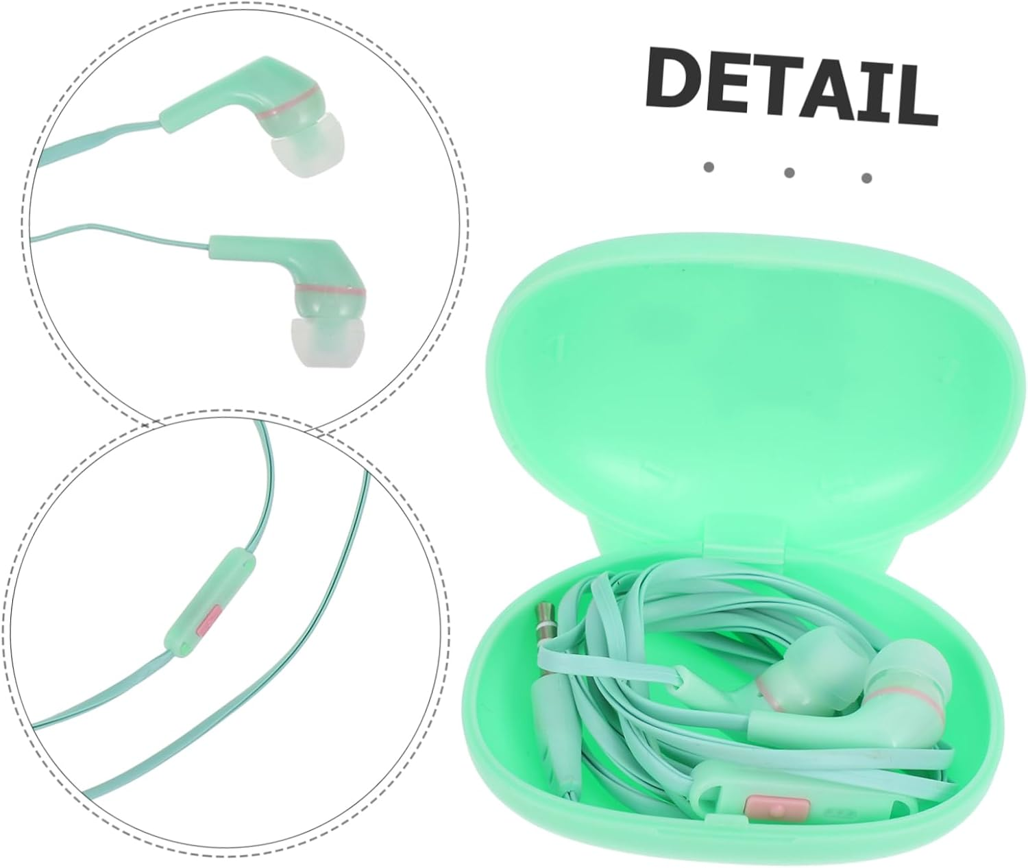 KOCKSHION -Ear Earphone Wired Headphones Universal Corded Headset with High Sound Quality, Noise Isolation and Comfortable Fit, Compatible with Huawei Smartphones, for Daily Phone Use image number 3