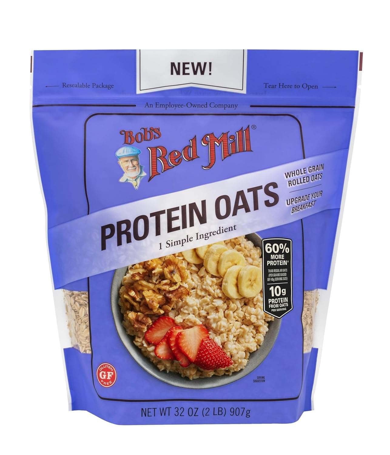 Bob'S Red Mill Wheat Free Protein Oats 907G