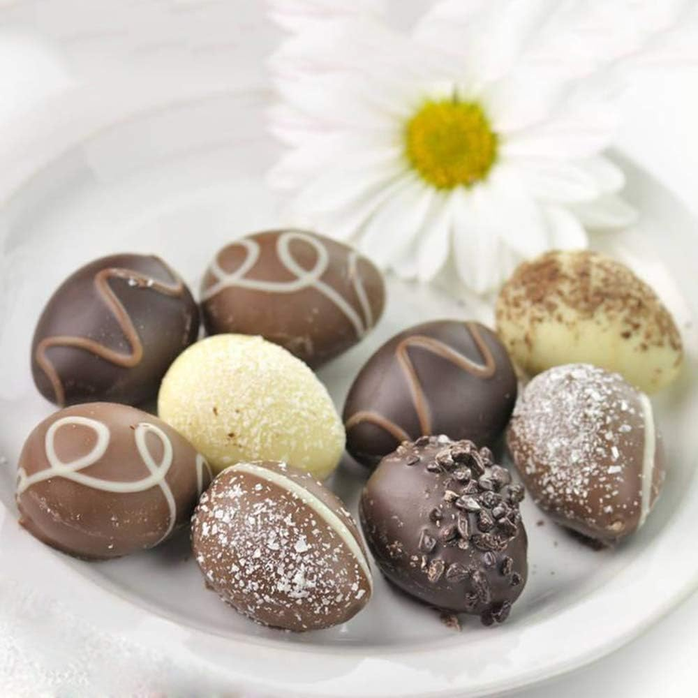 SENHAI 3 Pcs Egg Shape Silicone Molds, 8-Cavity Food-Grade Baking Mold for DIY Cake Decoration,Chocolate, Pastry, Muffin, Bread, Ice Cube, Soap - Pink, Blue, Brown image number 5