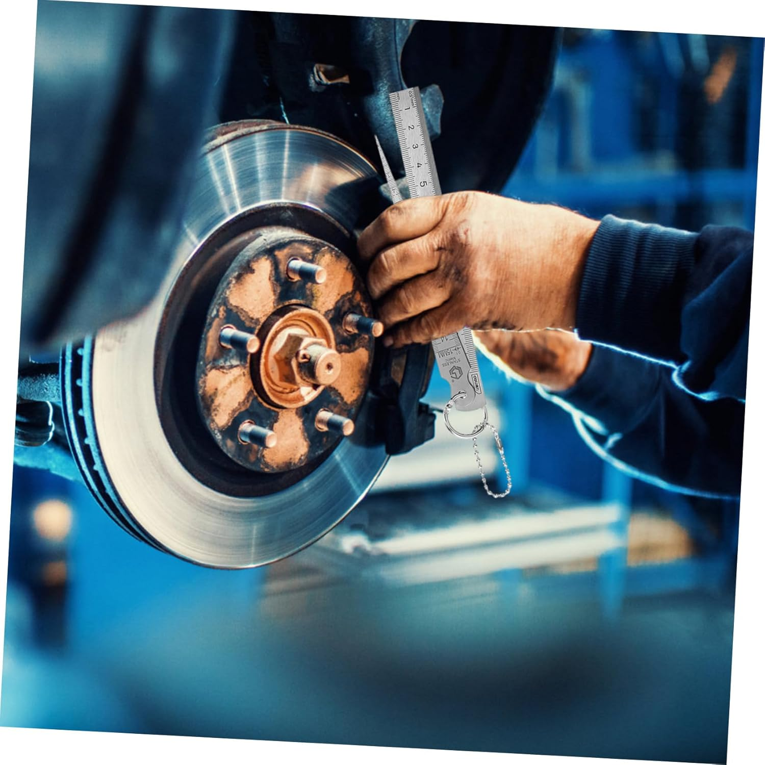 Luxshiny Stainless Steel Gap Measurement Tool Tapered Feeler Gauge for Automotive Use Precision Measuring of 1-15Mm Gaps for Bolt and Wire Thickness Portable 1-Pack image number 3