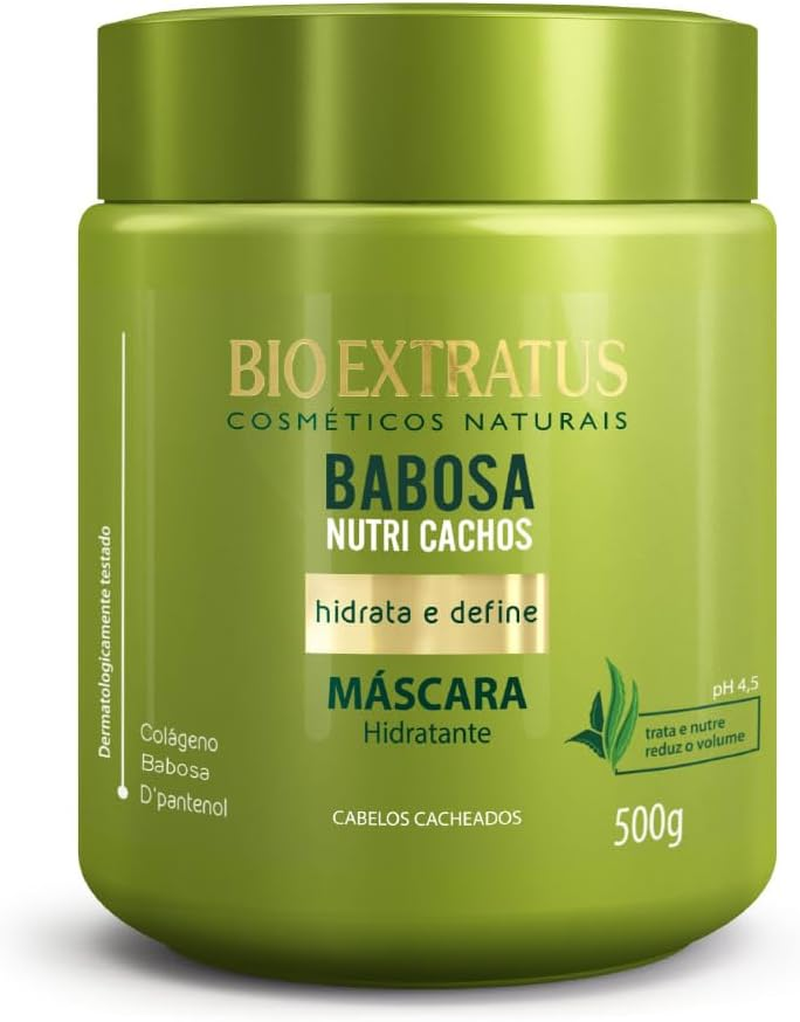 Linha Nutri Cachos (Hidratacao Biologica) Bio Extratus - Mascara Hidratante Tratamento Restaurador 500 Gr - (Nutri Curl (Biological Hydration) - Restoring Treatment Moisturizing Mask Net 17.64 Oz)