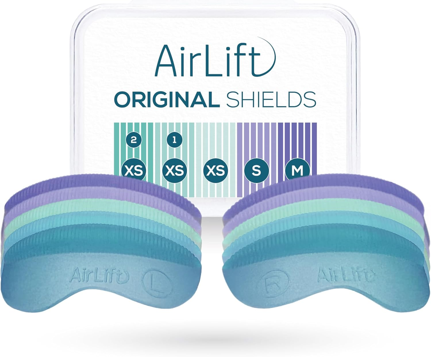 Airlift ORIGINAL Silicone Lash Lift Shields Combination Pack M S XS XS1 XS2 Reusable with Grooves