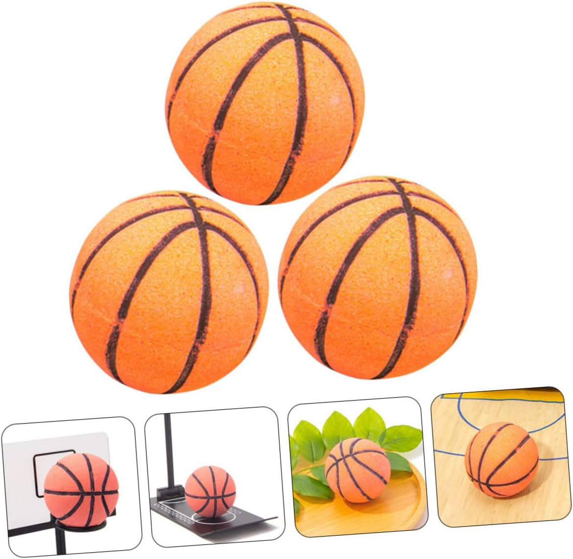 Healeved 3Pcs Natural Himalayan Salt Bubble Bath Balls Essential Oil for Aromatherapy