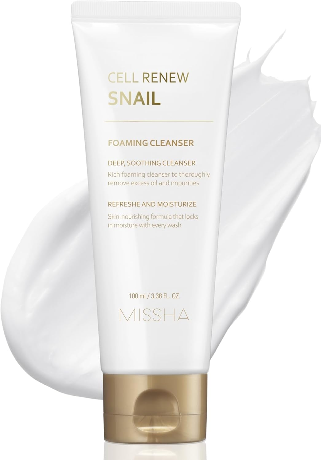 Missha Super Aqua Cell Renew Snail Cleansing Foam 100 Ml image number 4