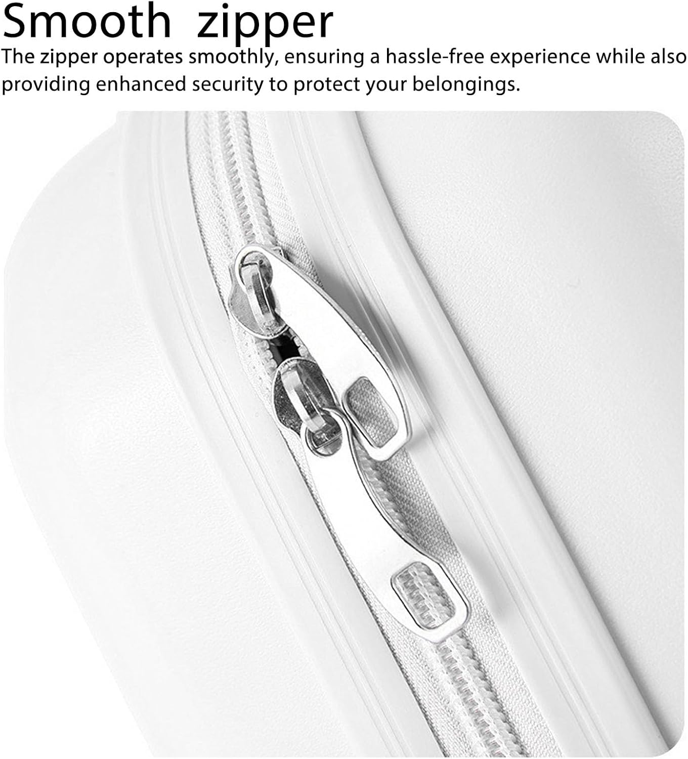 Carry on Luggage, 14 Inch Cosmetic Case for Travel (Cream White) image number 3