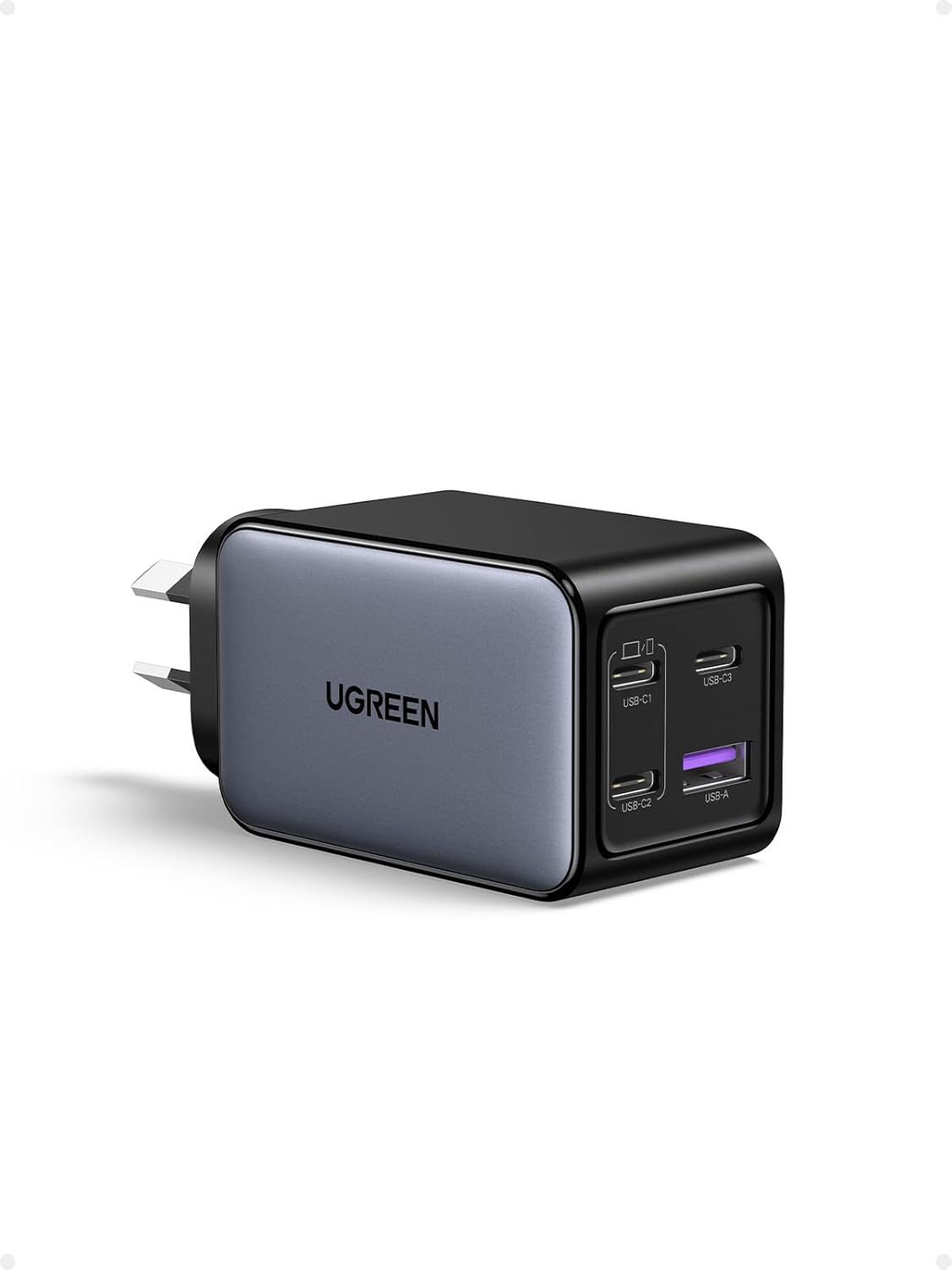 UGREEN 65W USB C Charger 4 Ports Nexode Gan II Fast Charging Block, PD3.0 Compact Power Adapter AU Plug for Macbook Pro, Dell XPS, Iphone 17 Pro Max/16/15, Ipad, Galaxy S25 Ultra (PPS 45W), Pixel 10/9 image number 4