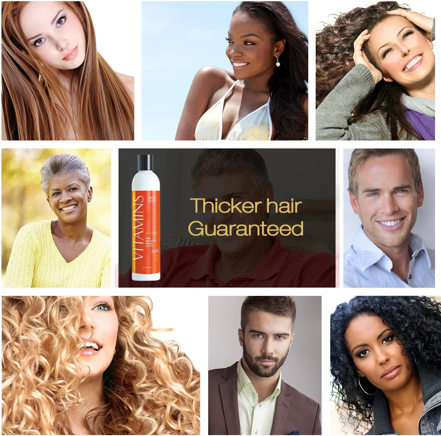 Nourish Beaute Vitamins Premium Shampoo for Hair Loss That Promotes Hair Regrowth, Volume and Thickening with Biotin, DHT Blockers, Antioxidants and Oils, for Men and Women, 2 10 Ounce image number 5