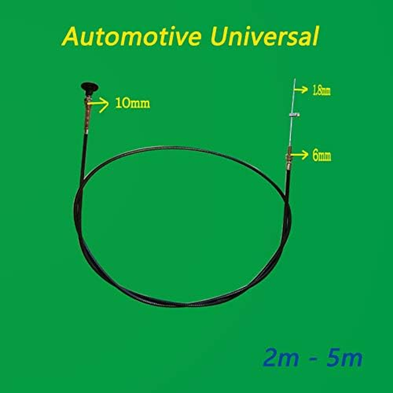 2.5M Stop Choke Cable, Professional Wire Control Bonnet Throttle Engine Stop Line Replacement for Auto and Trucks image number 3